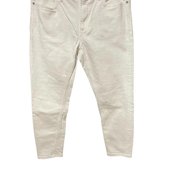 Everlane Mid-Rise Ankle Jeans Ivory Cream Size 29 - Picture 4 of 7